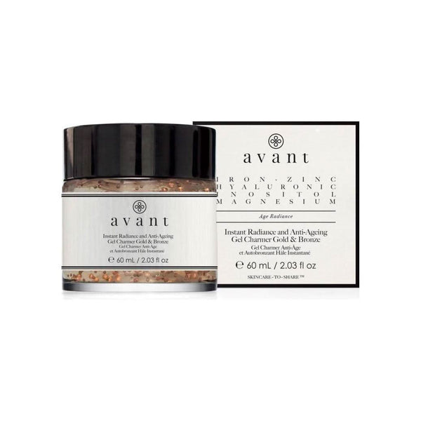 Avant Skincare Instant Radiance and Anti - Ageing Gel Charmer Gold & Bronze - 60ml - Glam Global UKAvant Skincare