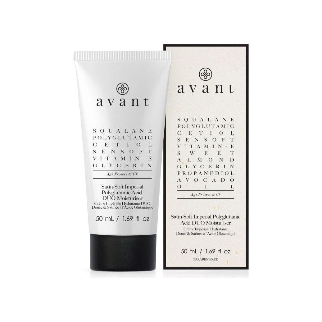 Avant Skincare Satin-Soft Imperial Polyglutamic Acid DUO Moisturiser - 50ml - Glam Global UK