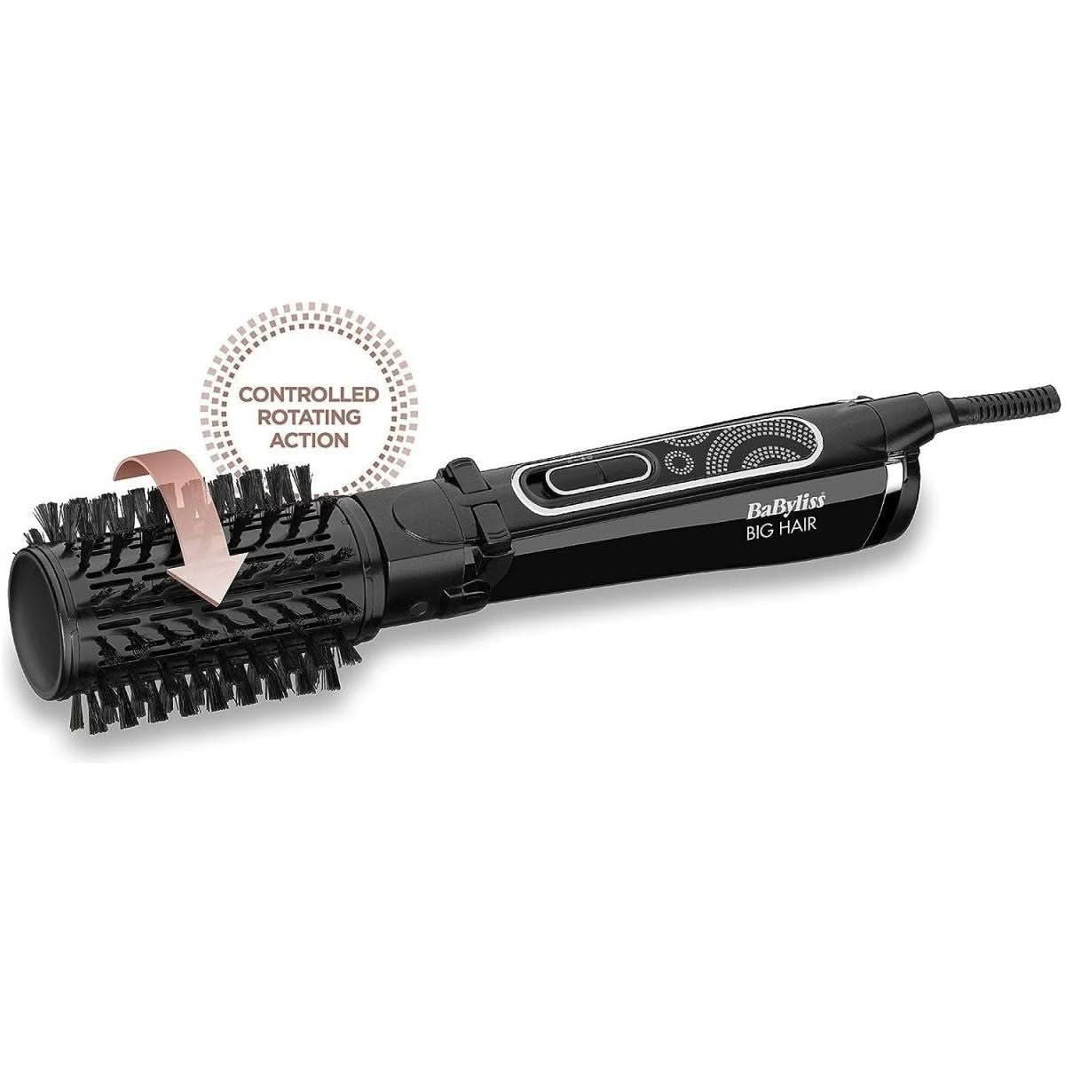 Babyliss Cepillo De Aire Rotatorio Babyliss Big Hair Cepillo Giratorio De Aire Caliente De 50 Mm (negro)