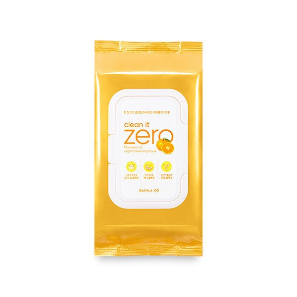 BANILA CO Clean it Zero Mandarin-C VEGAN cleansing Tissue (80 Wipes) - Glam Global UK