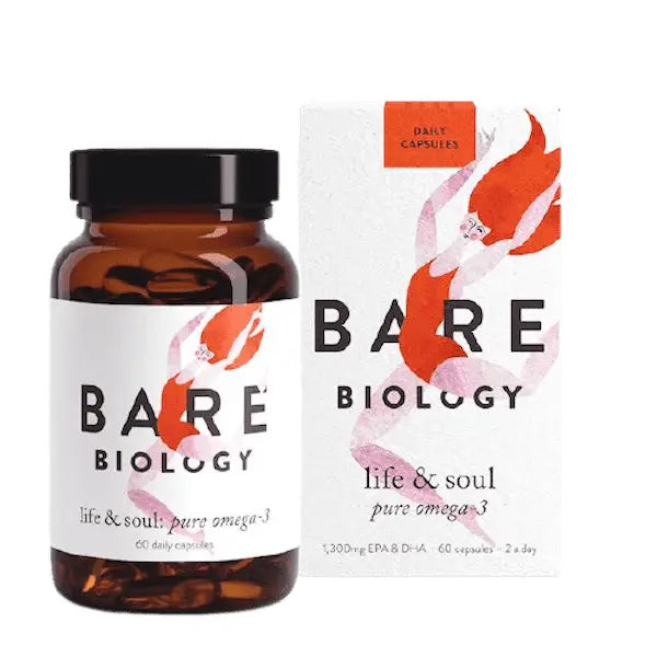 BARE BIOLOGY Life and Soul Omega 3 Fish Oil Capsules 120 caps - DG International Ventures Limited