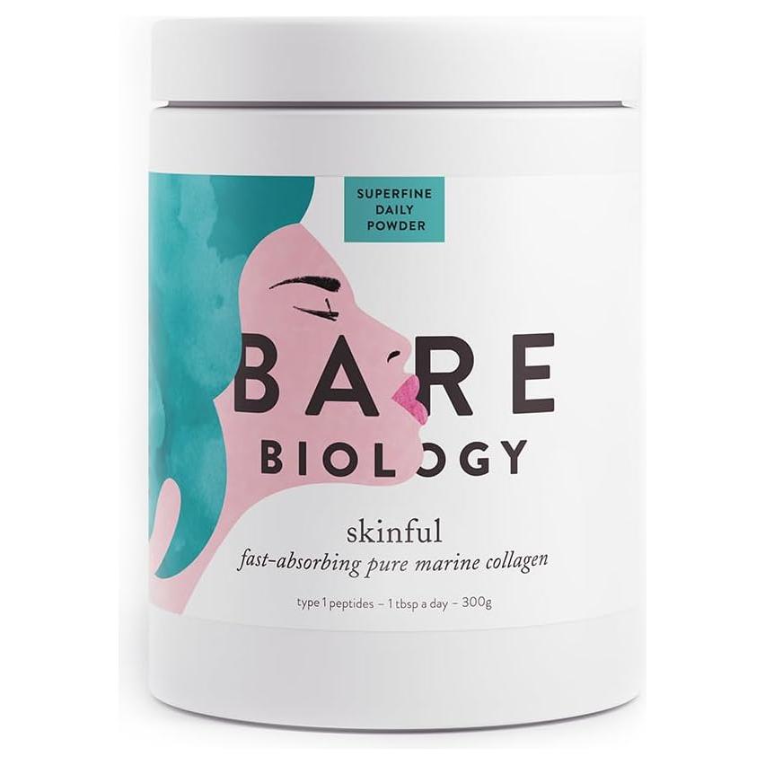 Bare Biology Skinful Pure Marine Collagen Powder - 300g - Glam Global UK