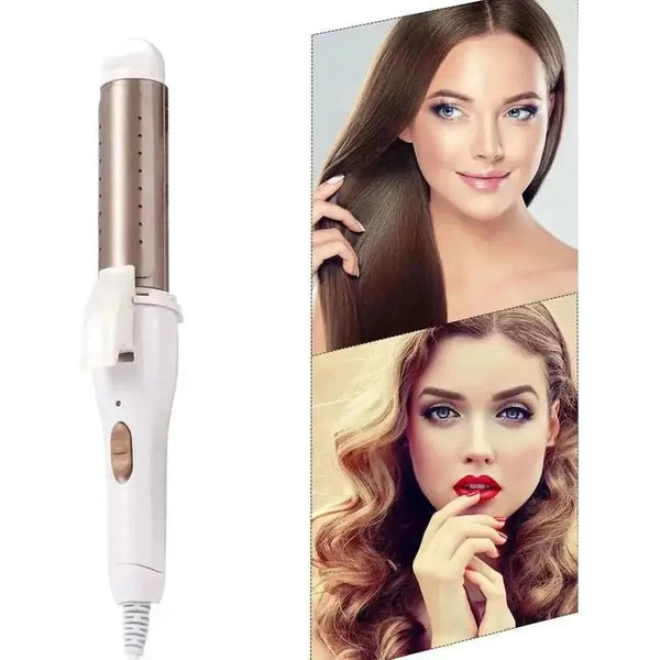 Big Volume 2 - in - 1 Hair Curler & Straightener - Versatile Styling Roller Too - Glam Global UKGlam Global UK