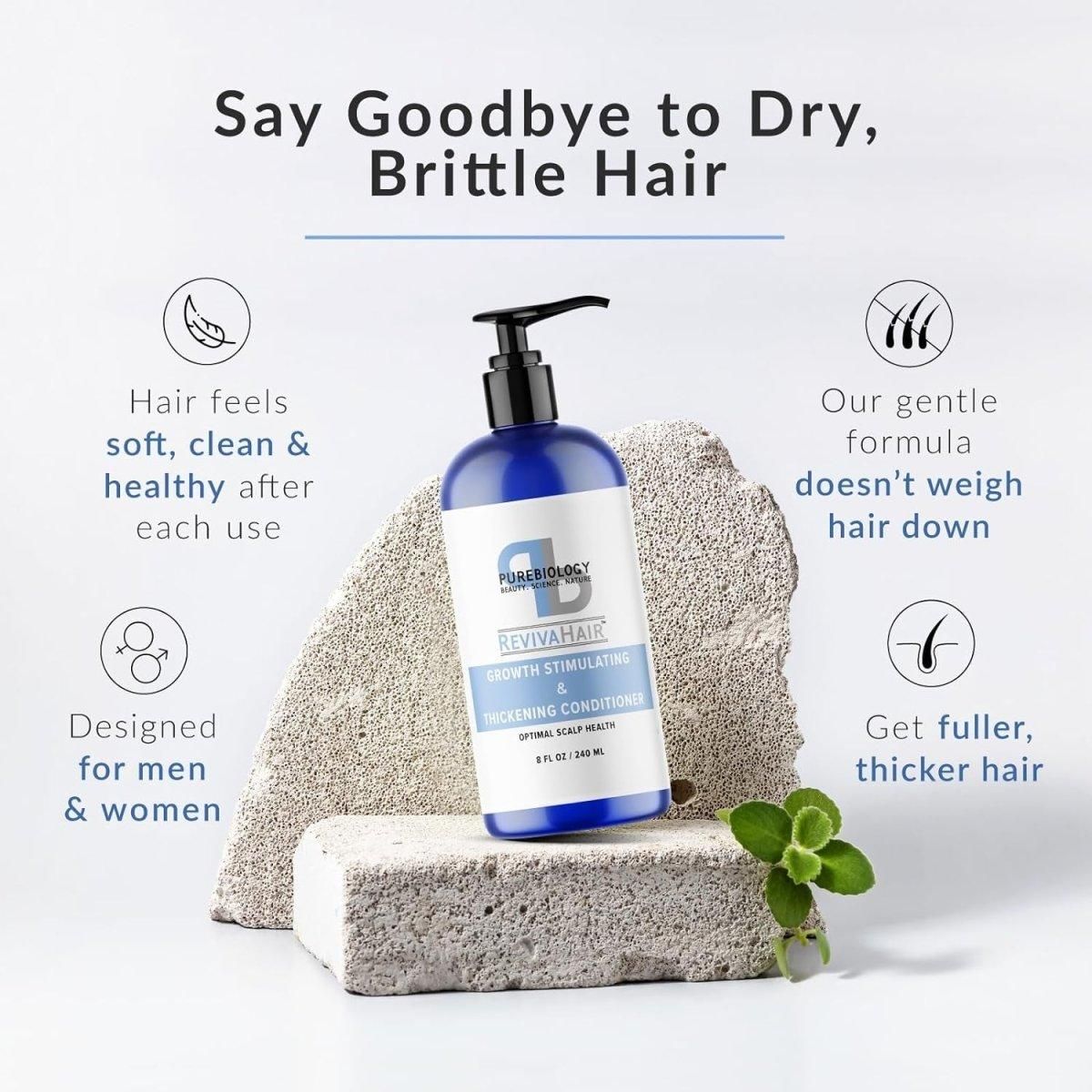 Biotin Conditioner for Fine Hair Care | Volumizing Conditioner for Men and Women with Coconut Argan and Rosemary Oil for Hair Treatment | Moisturizing Conditioner for Dry Hair and Thinning Hair Volume - Glam Global UK