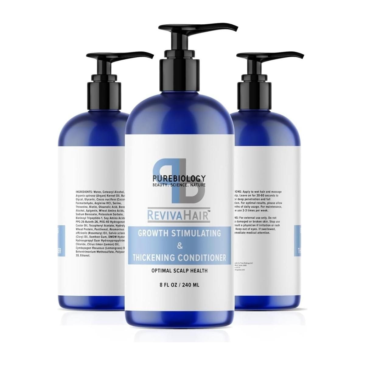 Biotin Conditioner for Fine Hair Care | Volumizing Conditioner for Men and Women with Coconut Argan and Rosemary Oil for Hair Treatment | Moisturizing Conditioner for Dry Hair and Thinning Hair Volume - Glam Global UK