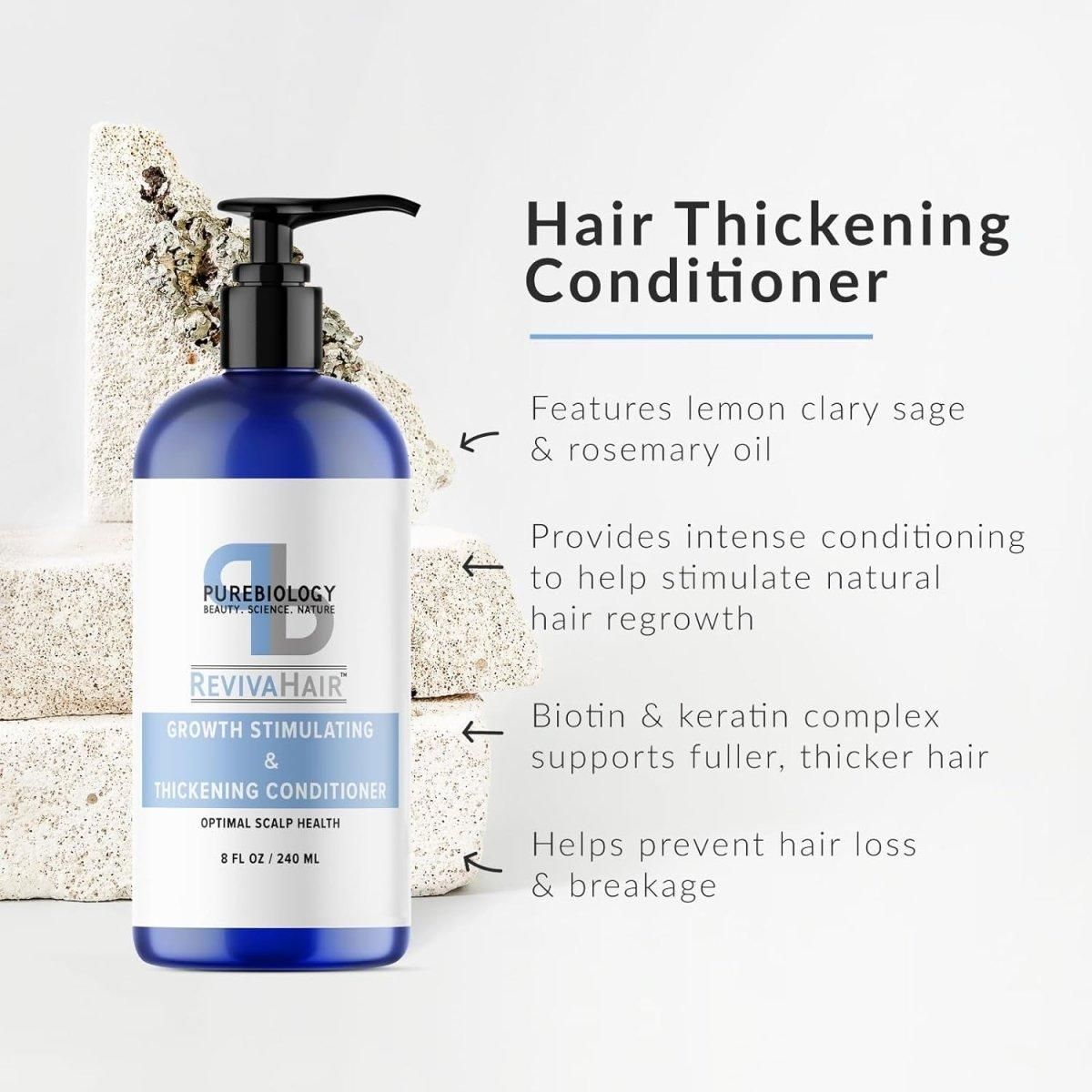 Biotin Conditioner for Fine Hair Care | Volumizing Conditioner for Men and Women with Coconut Argan and Rosemary Oil for Hair Treatment | Moisturizing Conditioner for Dry Hair and Thinning Hair Volume - Glam Global UK