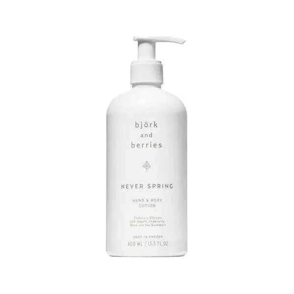 BJORK & BERRIES Never Spring Hand & Body Lotion - 400ml - Glam Global UK