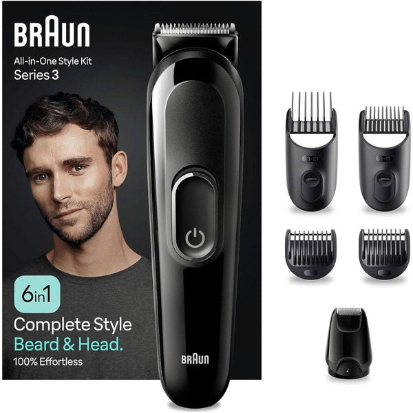 Braun 6 - In - 1 All - In - One Trimmer Series 3, Male Grooming Kit With Beard Trimmer - Glam Global UKBraun