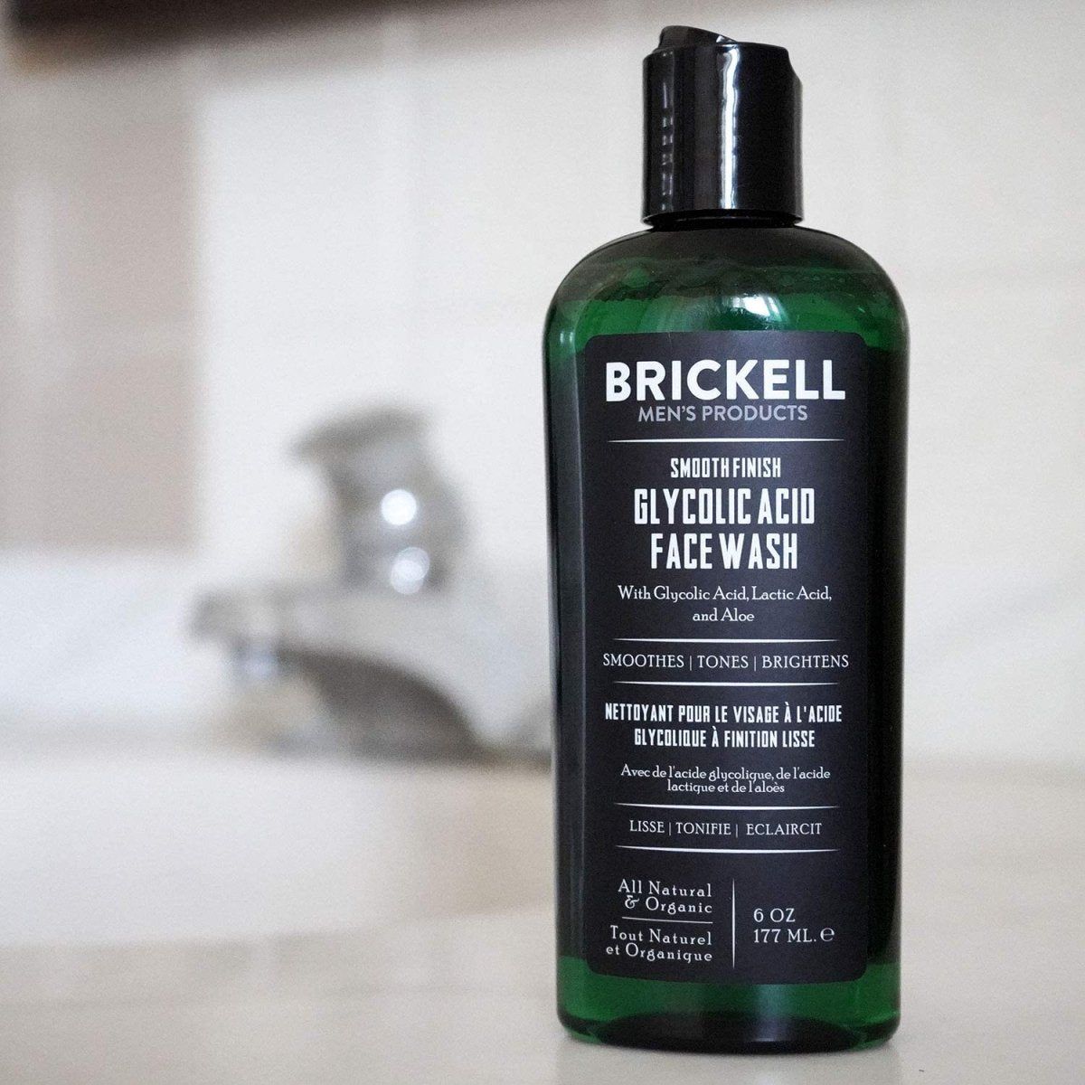 Brickell Smooth Finish Glycolic Acid Face Wash - 177ml - Glam Global UK