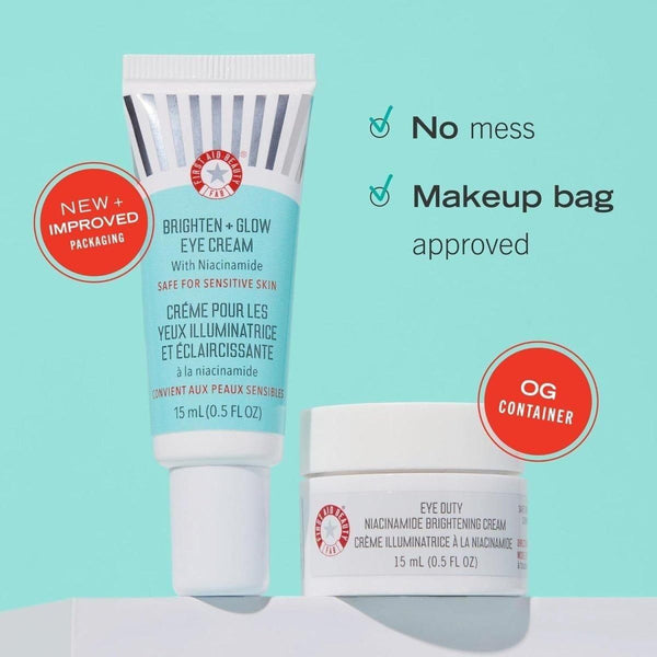 First Aid Beauty Brighten + Glow Niacinamide Eye Cream - 15ml - Glam Global UKFirst Aid Beauty