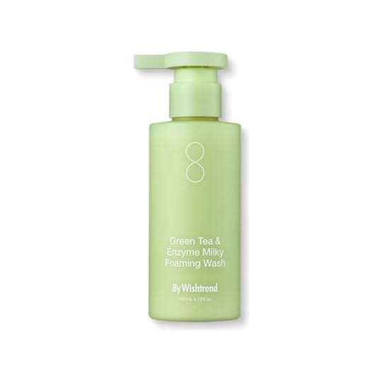 [By Wishtrend] Green Tea & Enzyme Milky Foaming Wash 140ml - Glam Global UKBy Wishtrend