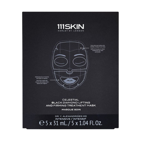 111SKIN Celestial Black Diamond Lifting and Firming Treatment Mask Box - Glam Global UK111SKIN