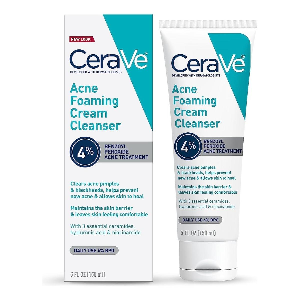 CeraVe Acne Foaming Cream Cleanser - 150ml - DG International Ventures Limited