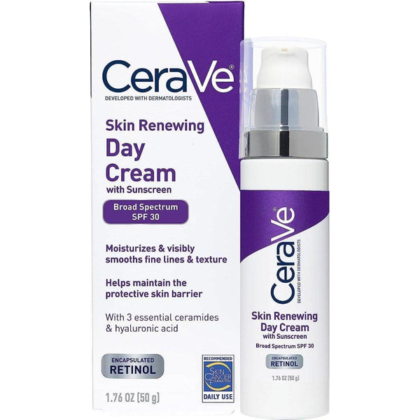 CeraVe Skin Renewing Broad Spectrum SPF 30 Day Cream - 50ml - Glam Global UKCeraVe