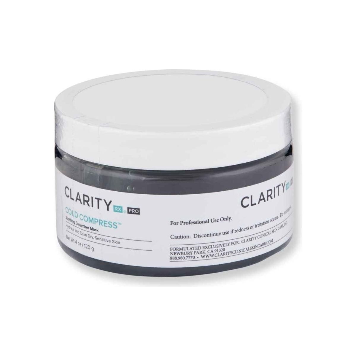 ClarityRx Cold Compress Soothing Cucumber Mask - 120ml - Glam Global UK