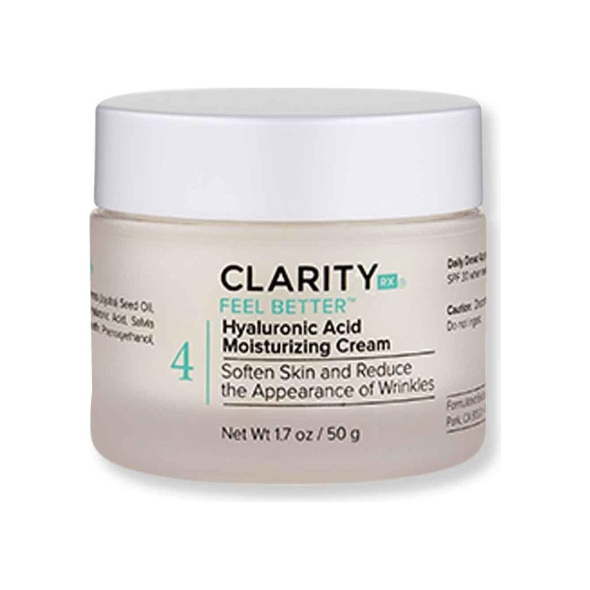 ClarityRx Feel Better Hyaluronic Acid Moisturizing Cream - 50ml - Glam Global UK