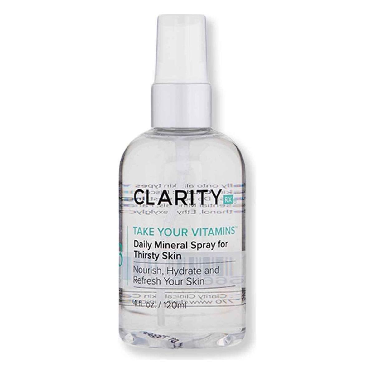 ClarityRx Take Your Vitamins Daily Mineral Spray For Thirsty Skin - 120ml - Glam Global UK