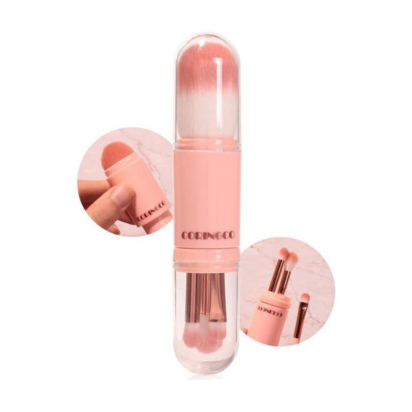 CORINGCO Cotton Candy Capsule Brush Set | 4 - in - 1 Essential Makeup Brushes - Glam Global UKCORINGCO
