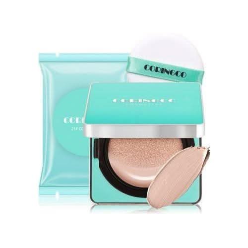 CORINGCO MINTBLOSSOM COVER BB CUSHION 15g + 15g(Refill) SPF50/PA+++ (3 Colors) - Glam Global UKCORINGCO