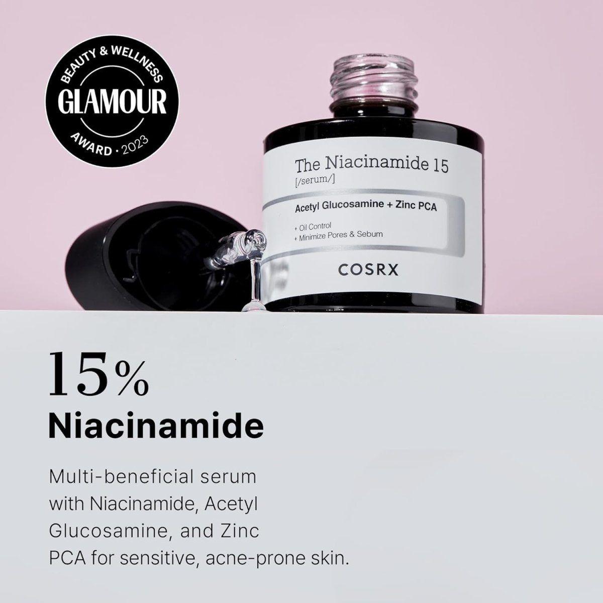 COSRX The Niacinamide 15 Serum - 20ml - Glam Global UK