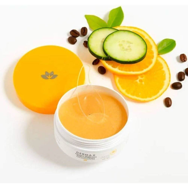 DERMA E Vitamin C Bright Eye Gel Pads 60 Pads - Glam Global UKDERMA E
