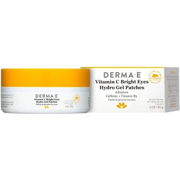 DERMA E Vitamin C Bright Eye Gel Pads 60 Pads - Glam Global UKDERMA E