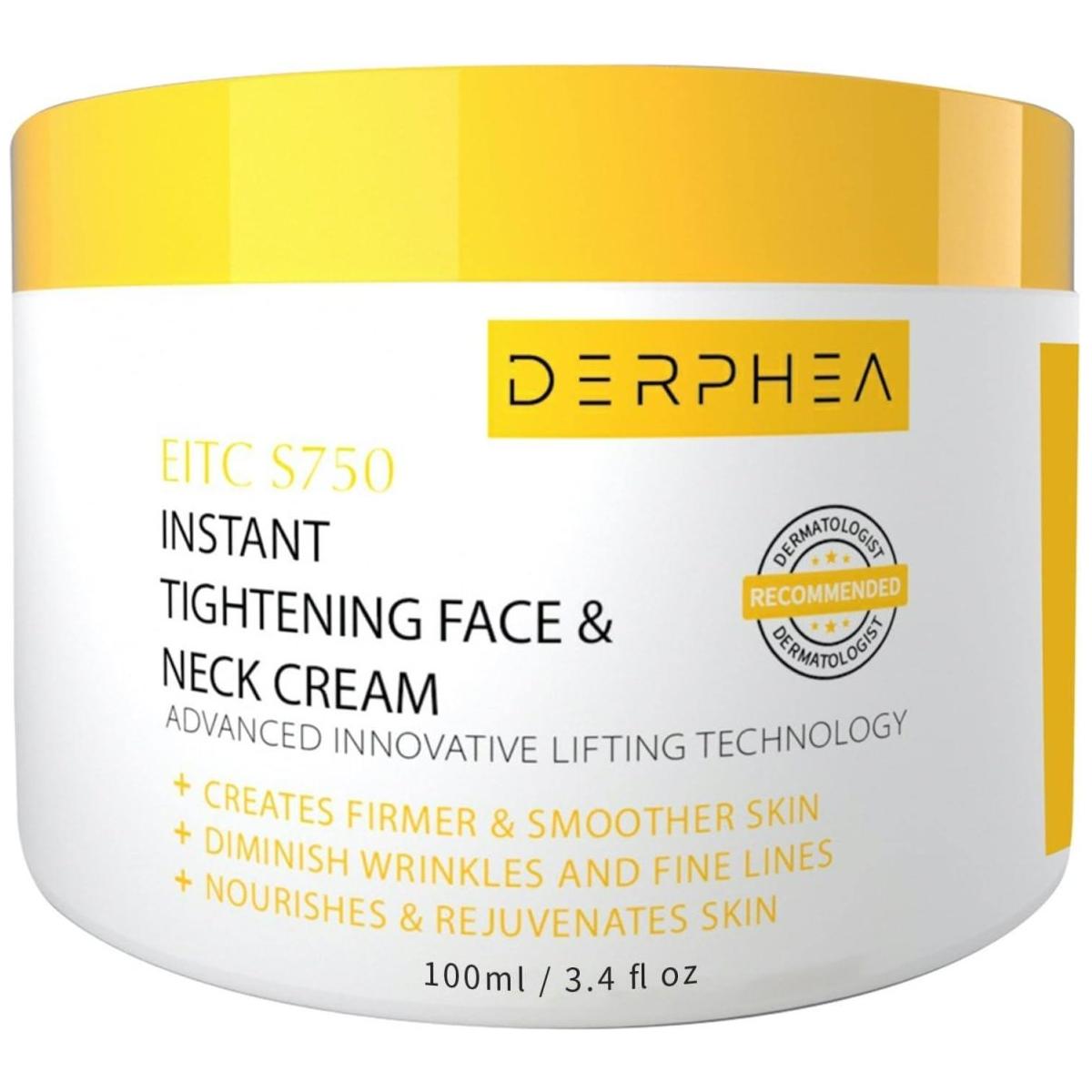 Derphea Instant Tightening Face & Neck Cream - 100ml - Glam Global UK