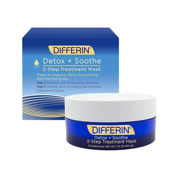 Differin Detox and Soothe 2 Step Treatment Clay Mask - 50ml - Glam Global UKDifferin