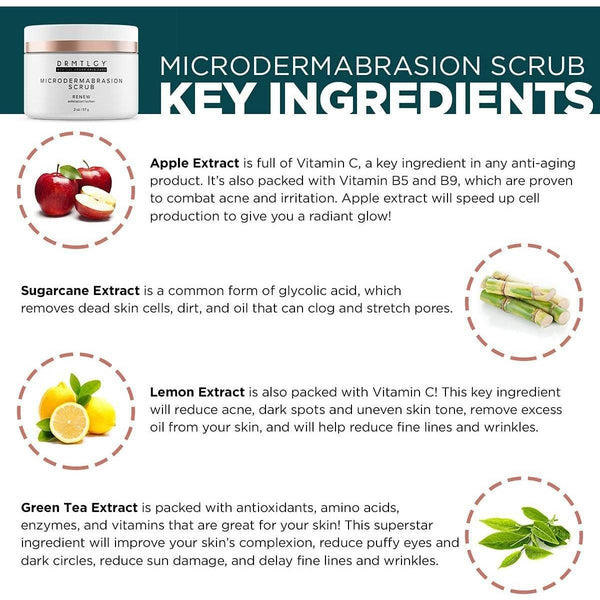 DRMTLGY Microdermabrasion Facial Scrub - 60ml - Glam Global UKDRMTLGY