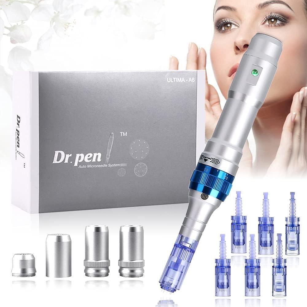 Dr.pen Ultima A6 Microneedle Pen with 12PIN 36PIN Nano Round Cartridges - DG International Ventures Limited