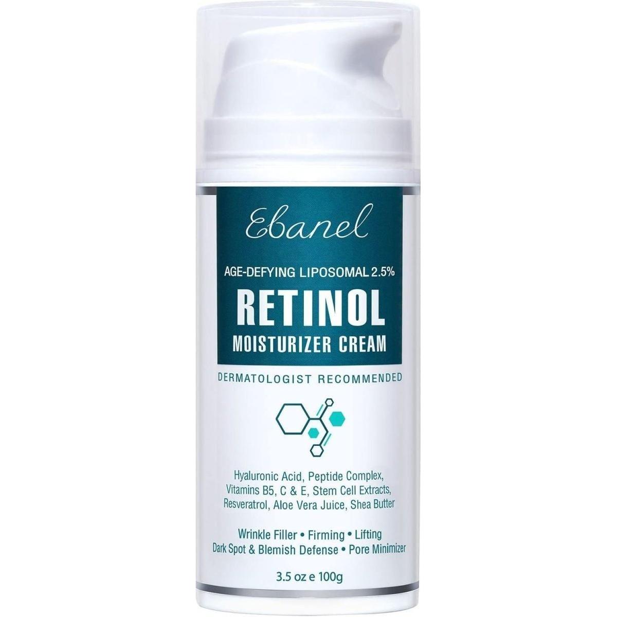 Ebanel 2.5% Retinol Moisturiser Retinol Cream - 100g - Glam Global UK