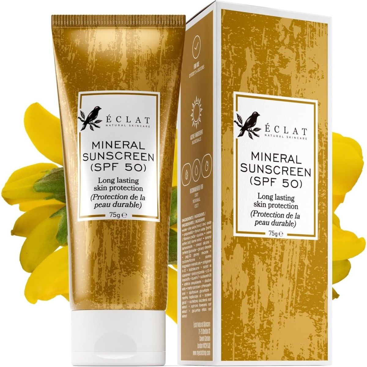 Eclat Mineral Sunscreen (SPF50) - Ultimate Protection Dermatologist Developed - DG International Ventures Limited