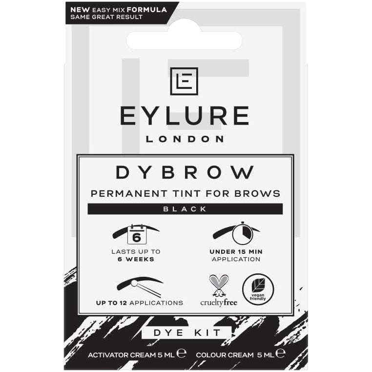 Eylure DYBROW Eyebrow Dye Kit - Intense and Defined Brows - Black - DG International Ventures Limited