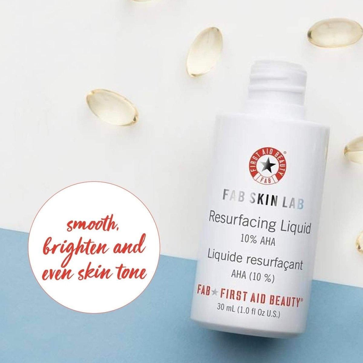 FAB Skin Lab Resurfacing Liquid 10% AHA – 1.0 Oz. - Glam Global UK