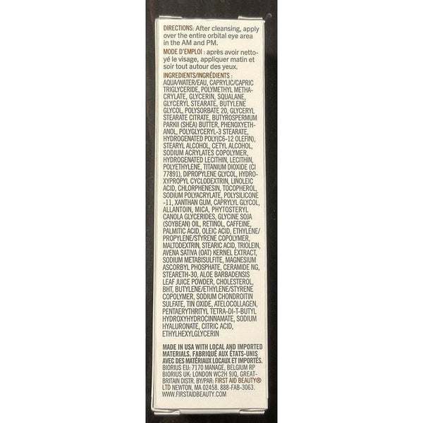 First Aid Beauty Retinol Eye Cream with Triple Hyaluronic Acid – 15ml - Glam Global UKFirst Aid Beauty