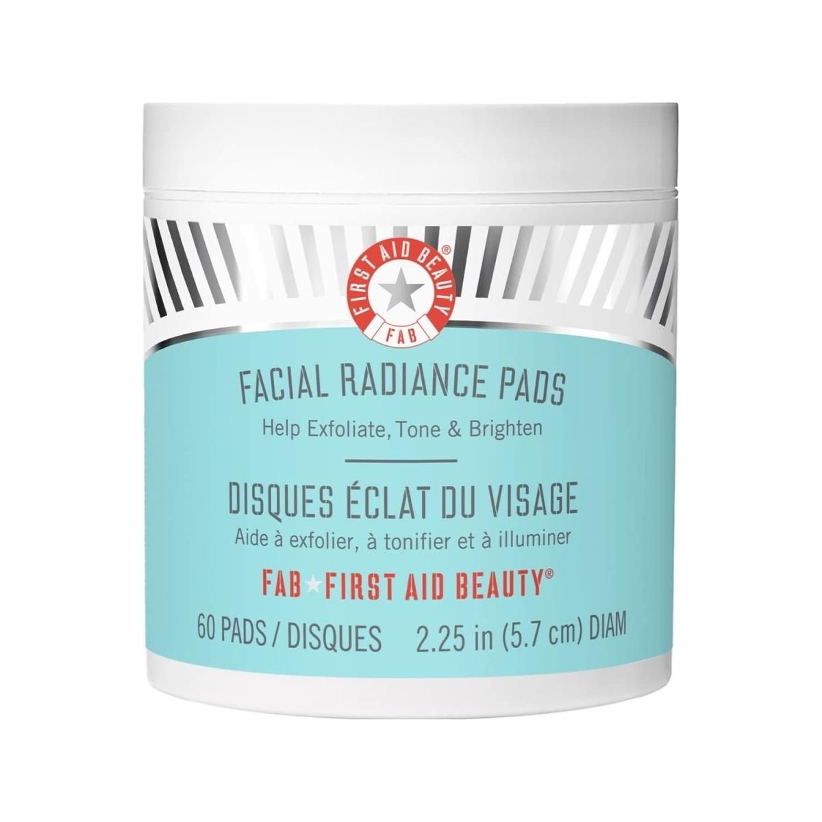 Facial Radiance Pads – Daily Exfoliating Pads with AHA That Help Tone & Brighten Skin – 60 Count - Glam Global UK