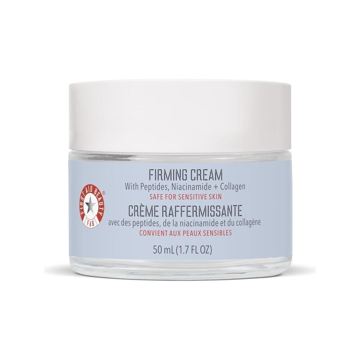 Firming Cream with Peptides, Niacinamide + Collagen – Day & Night Anti-Aging Face Moisturizer – 1.7 Fl Oz - Glam Global UK