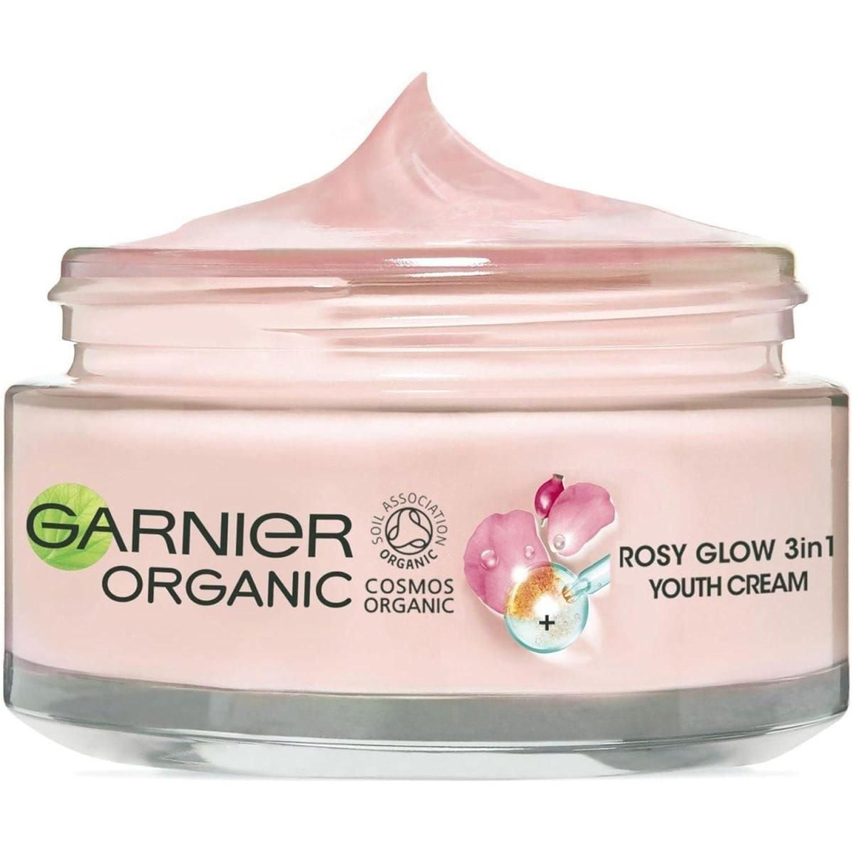 Garnier Organic Rosy Glow 3in1 Youth Cream 50ml - DG International Ventures Limited