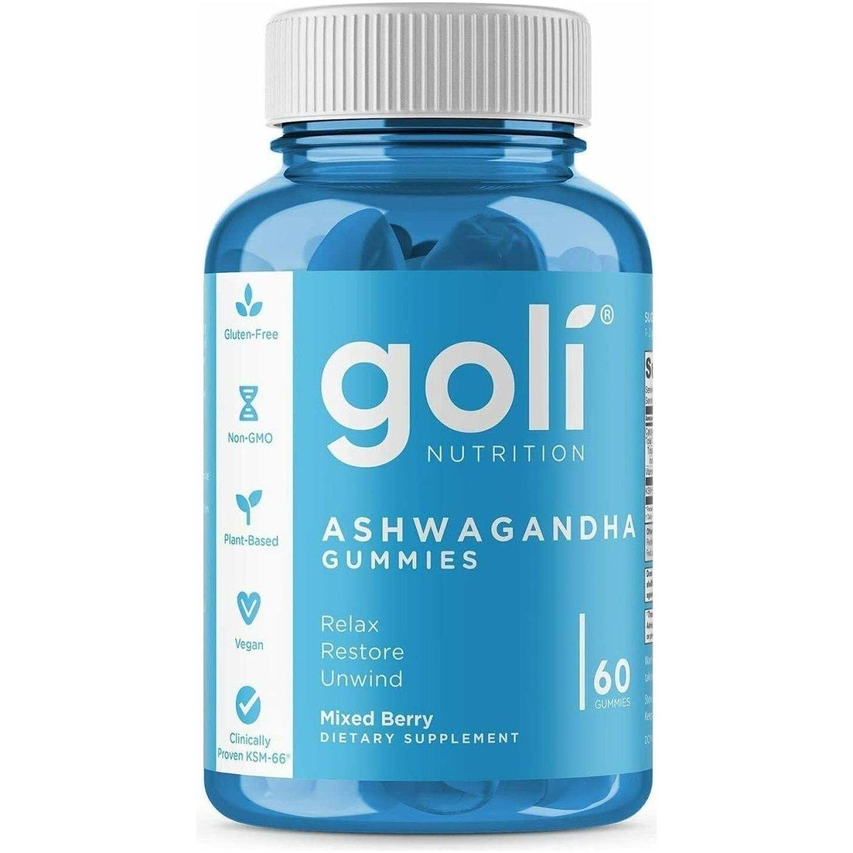 Goli Nutrition Ashwagandha & Vitamin D Gummy - 60 Count - Glam Global UK