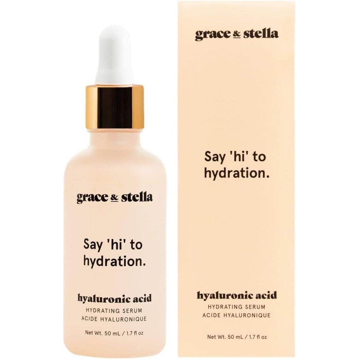 Grace & Stella Hyaluronic Acid Serum - 50ml (Large) - Glam Global UK