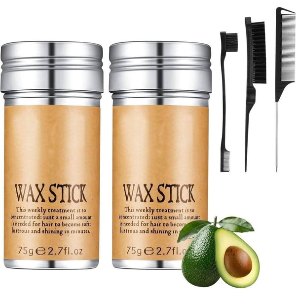 Edge Control Hair Wax Stick - Smooth Finish for Flyaways & Frizz (2Pack) - Glam Global UKGlam Global UK