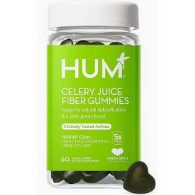 HUM Celery Juice Fiber Gummies - 60 Count - Glam Global UK