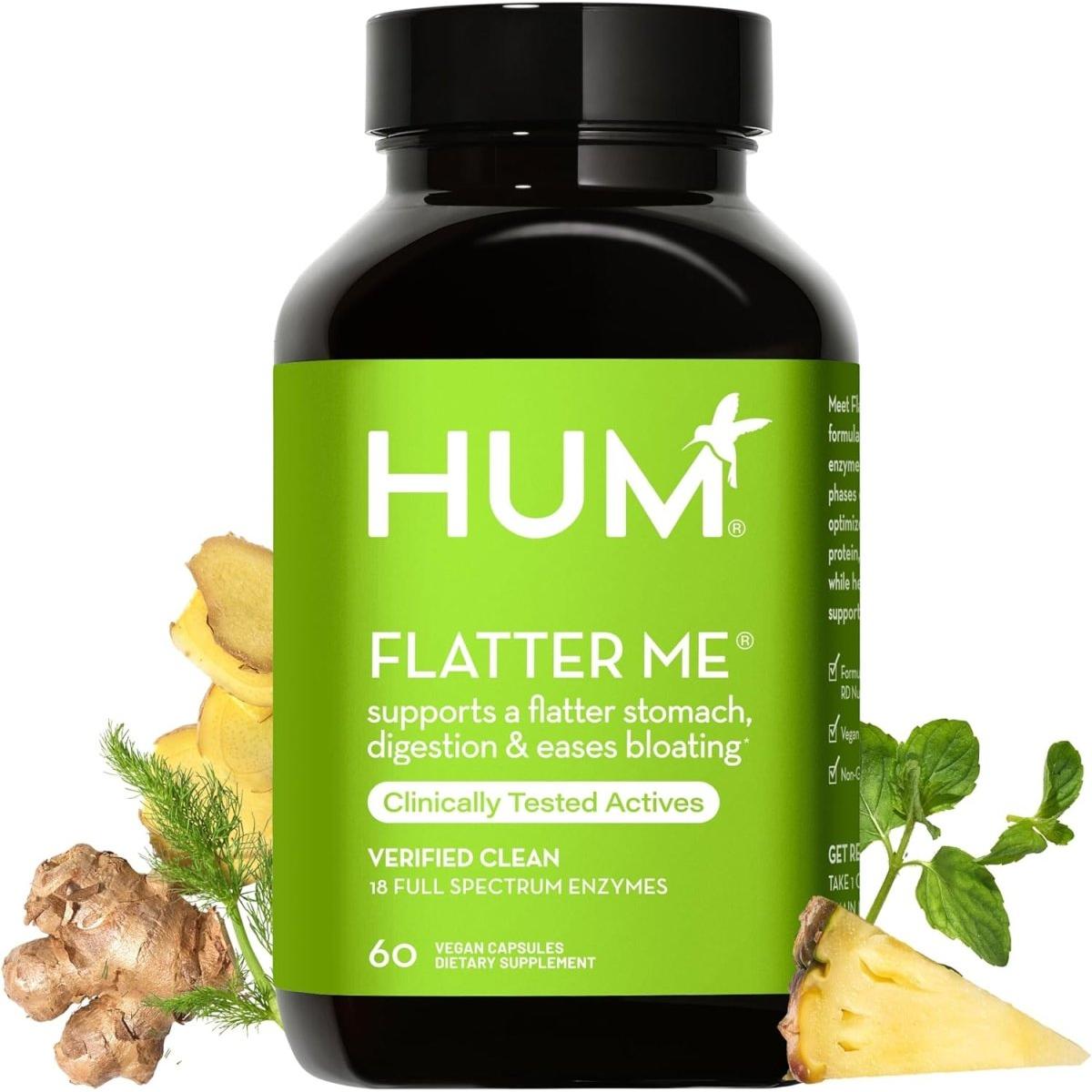 Hum Flatter Me Supplement for Daily Bloating - (30-Day Supply) - Glam Global UK
