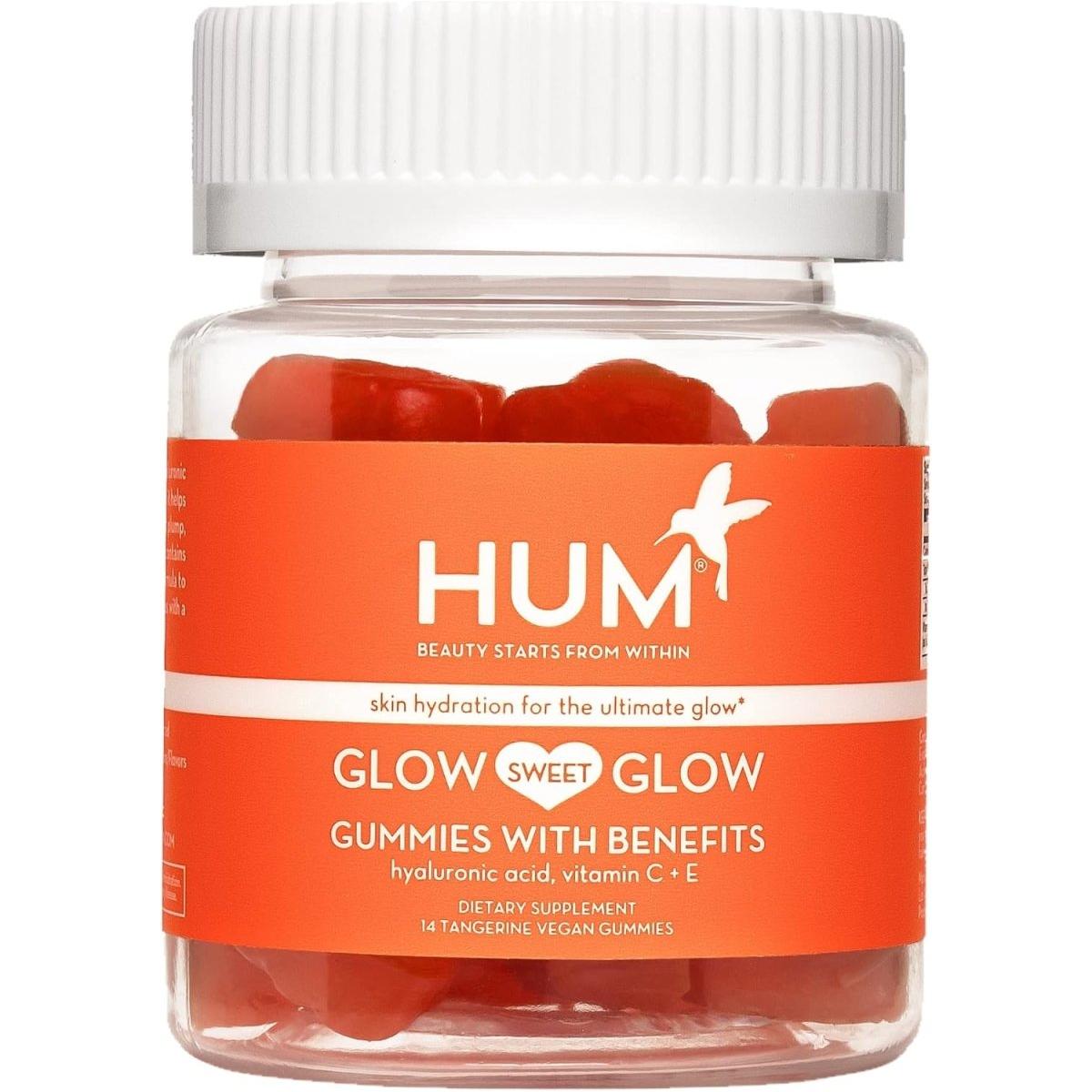 HumGlow Sweet Glow - Hydrating Skin Supplements - 42 Non-Gmo, Gluten-Free Gummies - Glam Global UK