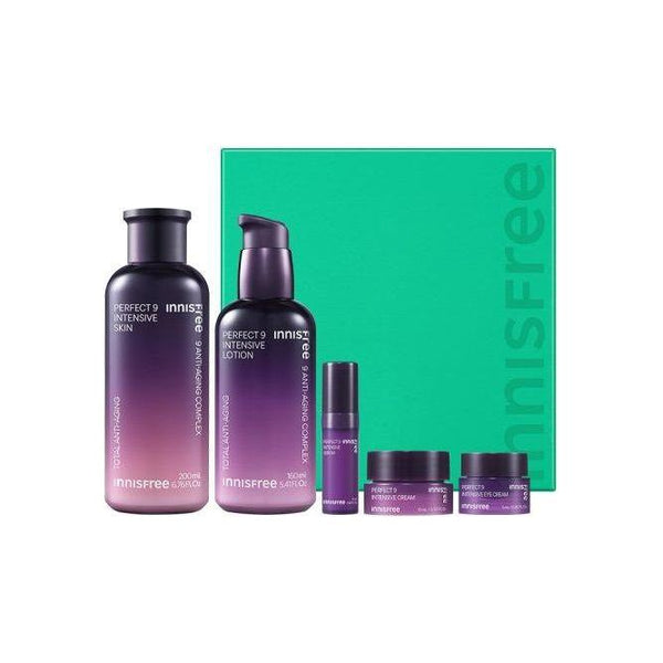 Innisfree Perfect 9 Intensive Skincare Set | Comprehensive Anti - Aging Solution - Glam Global UKinnisfree
