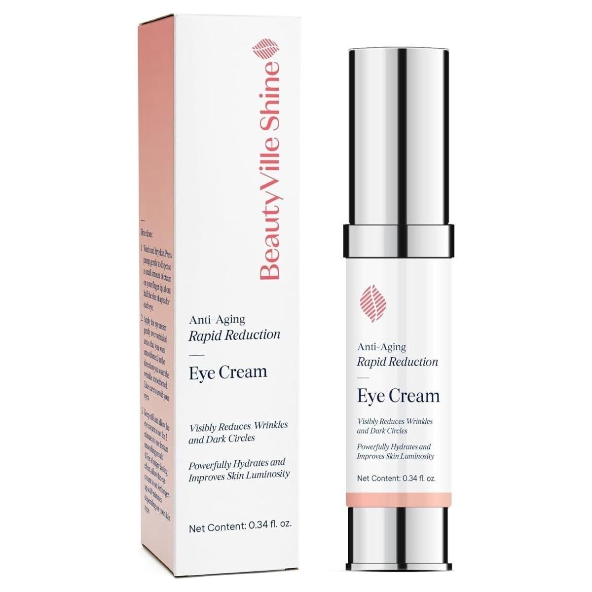 Instant Wrinkle Reduction Serum: Advanced Formula for Dark Circles, Puffiness, and Aging - Lifts, Firms, and Tightens Skin for a Youthful Look in Just 120 Seconds - Glam Global UK