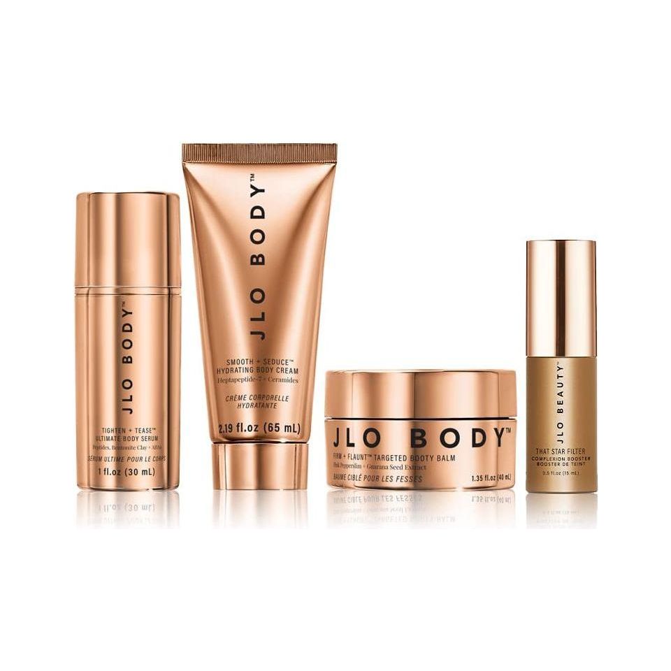 JLo's Secret: The Body Mini Trio | Includes Booty Balm, Body Serum, Body Cream & Complexion Booster - DG International Ventures Limited