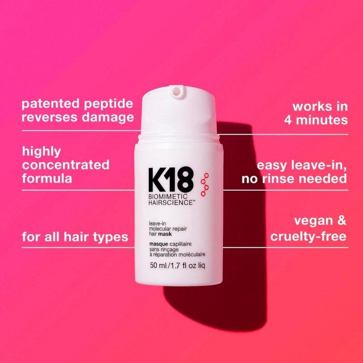 K18 | Leave-In Molecular Repair Hair Mask | 50ml - DG International Ventures Limited