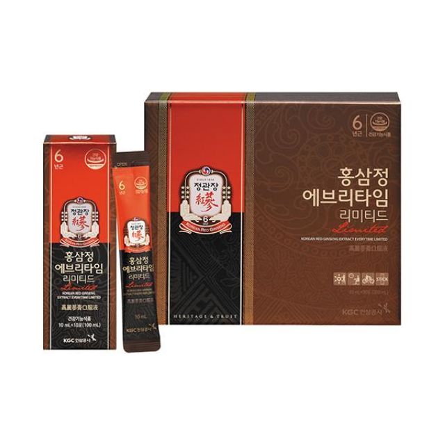 [KGC Cheong Kwan Jang] Korean Red Ginseng EveryTime Limited 10ml x 30 Sticks - Glam Global UK