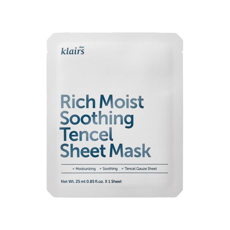 KLAIRS Rich Moist Soothing Tencel Sheet Mask 25ml - Glam Global UK